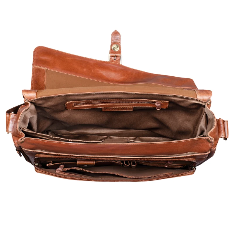 B-WARE "Merlin" Vintage Leder Umhängetasche Damen Herren