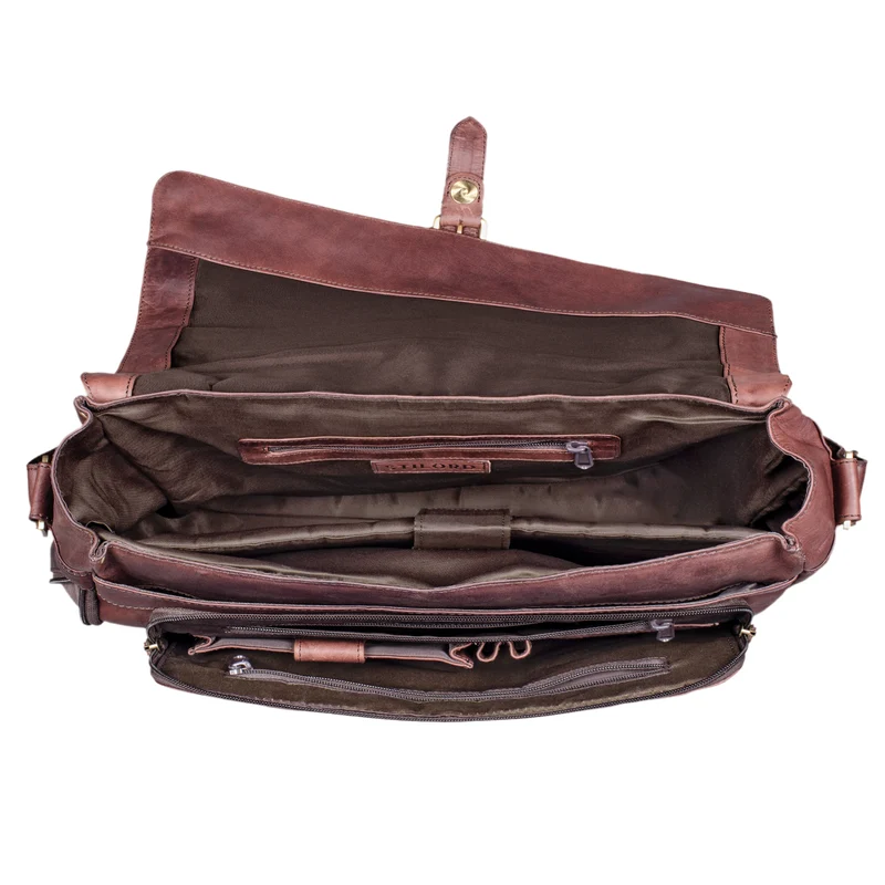 B-WARE "Merlin" Vintage Leder Umhängetasche Damen Herren