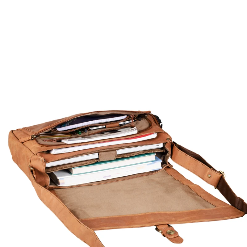 B-WARE "Merlin" Vintage Leder Umhängetasche Damen Herren