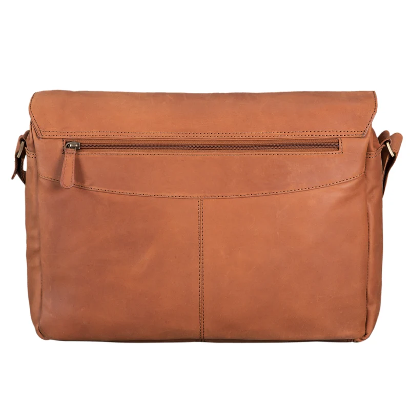 B-WARE "Merlin" Vintage Leder Umhängetasche Damen Herren