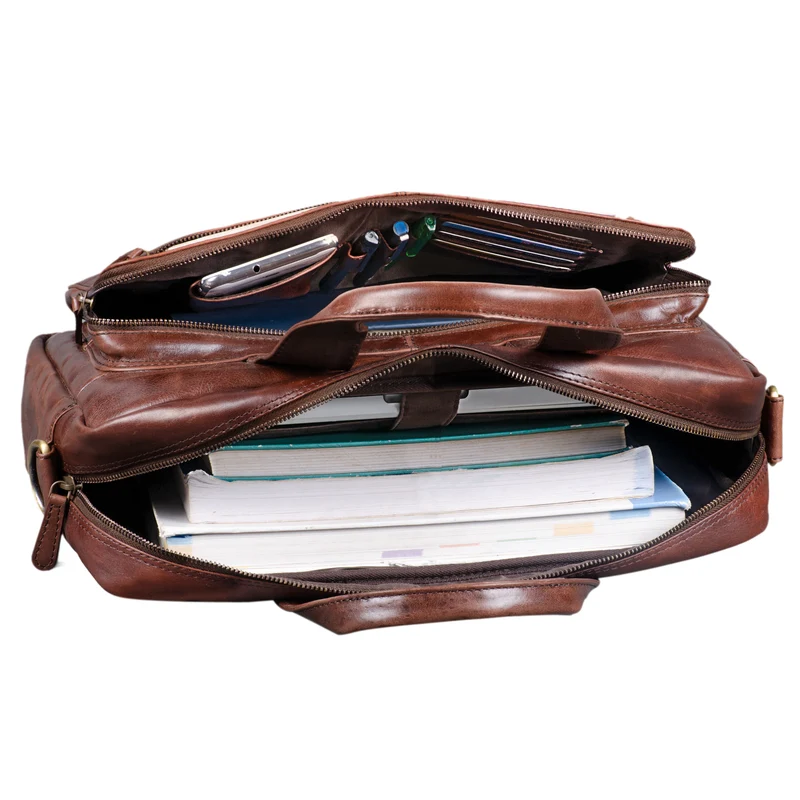 B-WARE "Leandro" Ledertasche Herren Laptoptasche 15.6 Zoll