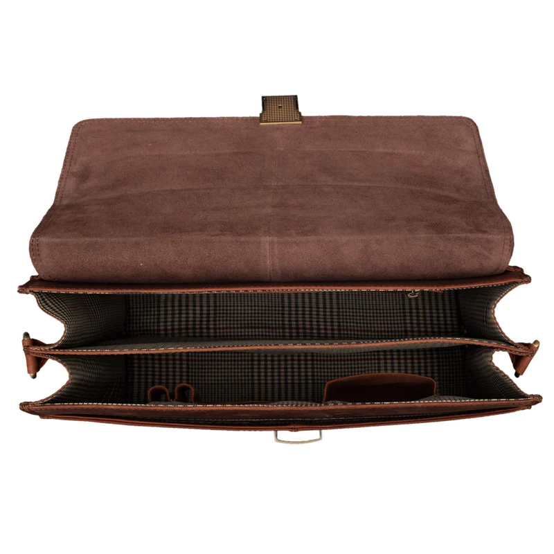 B-WARE "Edward" Herren Aktentasche Dokumententasche Laptop echtes Leder