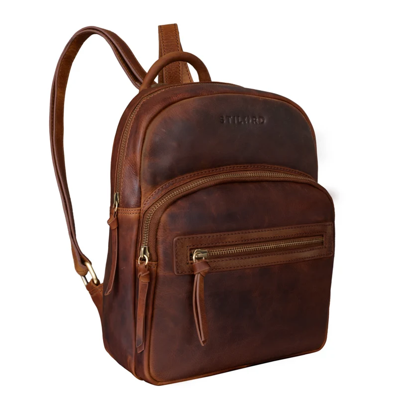 "Alba" Kleiner Leder Rucksack Damen Vintage