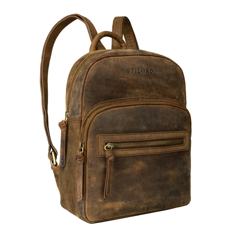 "Alba" Kleiner Leder Rucksack Damen Vintage