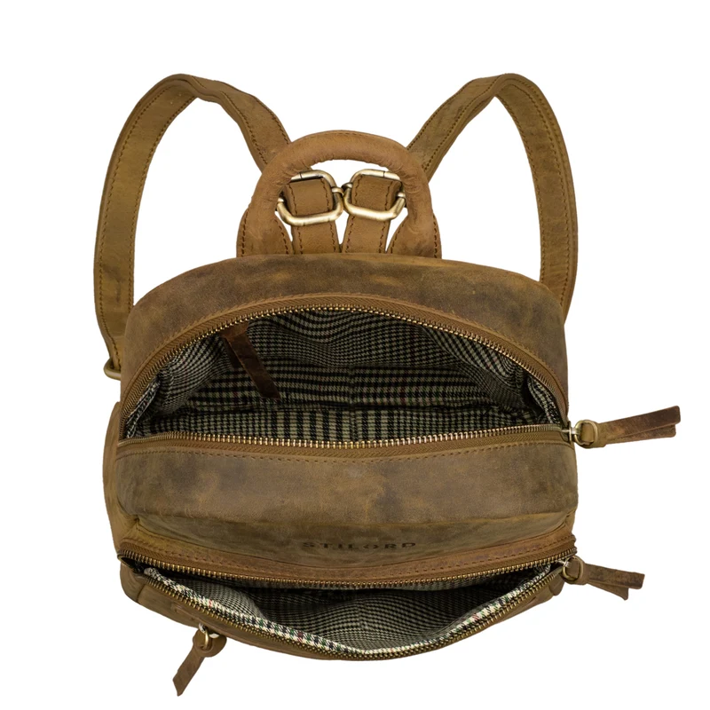 "Alba" Kleiner Leder Rucksack Damen Vintage