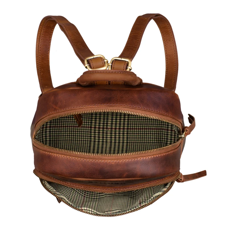 "Alba" Kleiner Leder Rucksack Damen Vintage