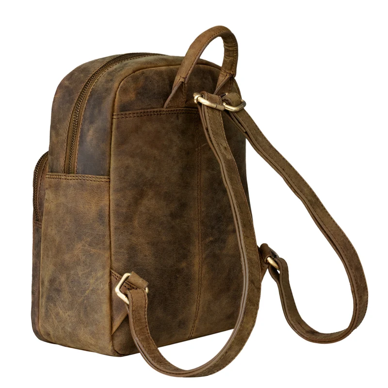 "Alba" Kleiner Leder Rucksack Damen Vintage