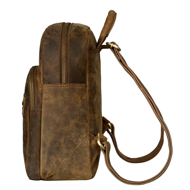 "Alba" Kleiner Leder Rucksack Damen Vintage