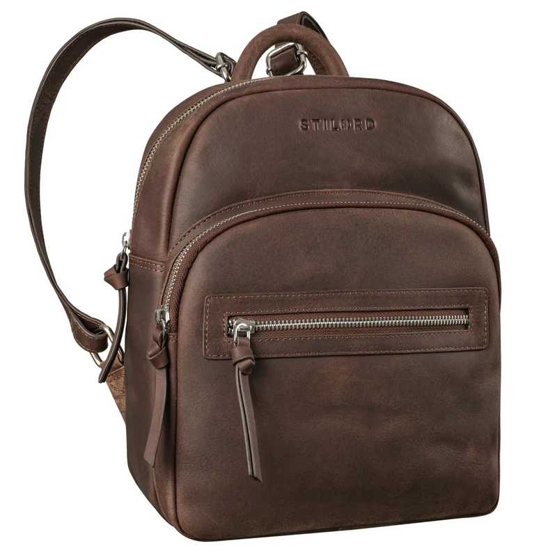 "Alba" Kleiner Leder Rucksack Damen Vintage