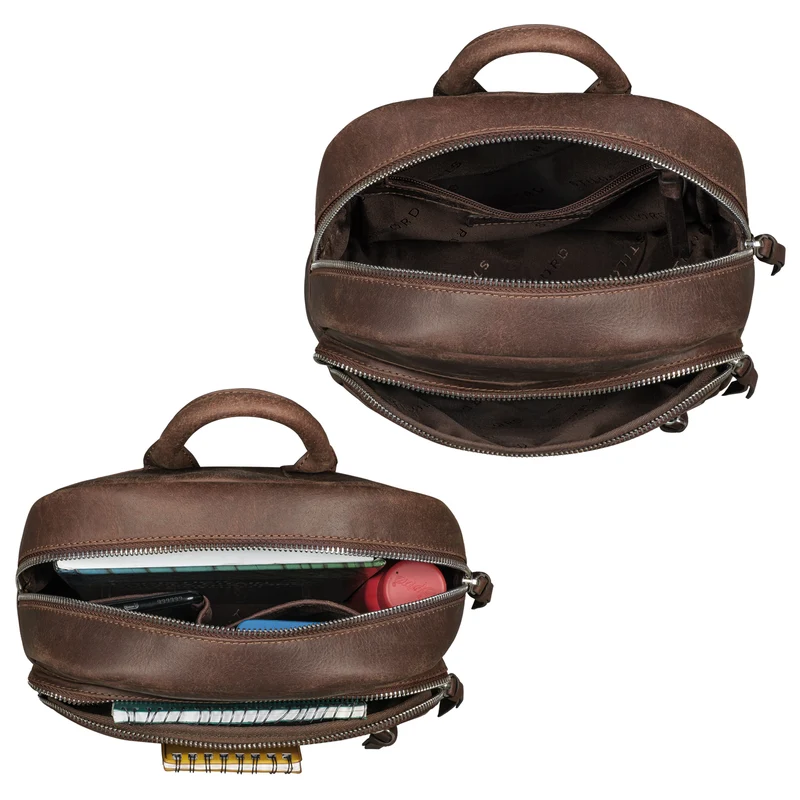 "Alba" Kleiner Leder Rucksack Damen Vintage