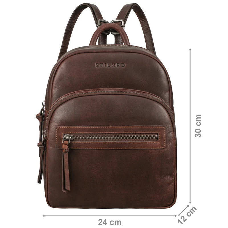"Alba" Kleiner Leder Rucksack Damen Vintage