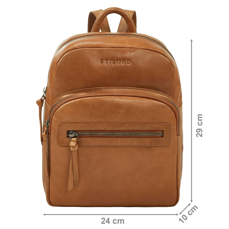 "Alba" Kleiner Leder Rucksack Damen Vintage