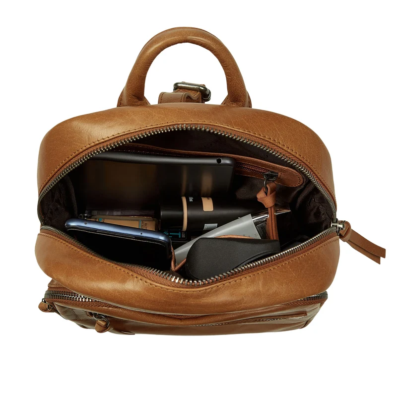 "Alba" Kleiner Leder Rucksack Damen Vintage