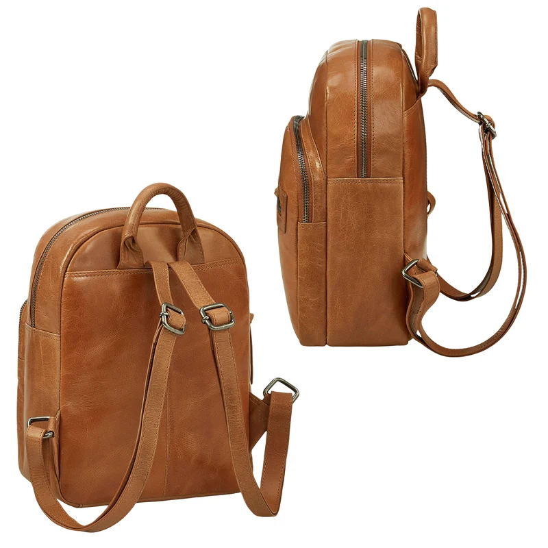 "Alba" Kleiner Leder Rucksack Damen Vintage