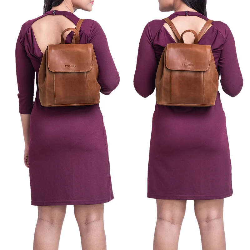 "Fiona" Daypack Rucksack Damen Leder