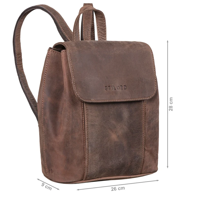 "Fiona" Daypack Rucksack Damen Leder