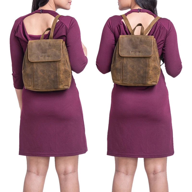 "Fiona" Daypack Rucksack Damen Leder