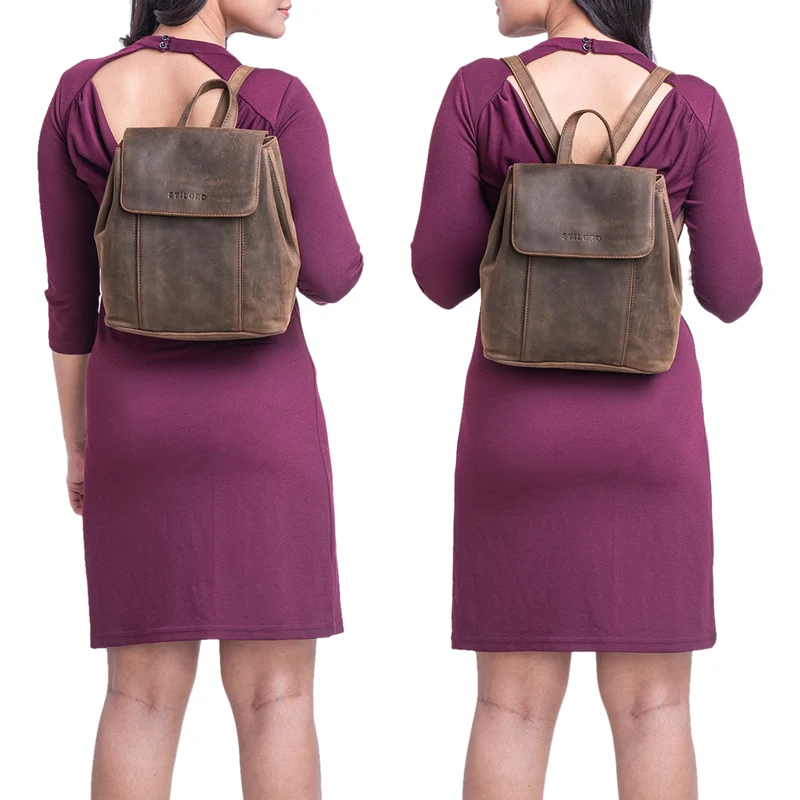 "Fiona" Daypack Rucksack Damen Leder