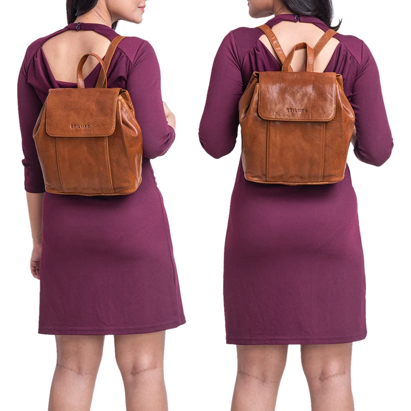 "Fiona" Daypack Rucksack Damen Leder