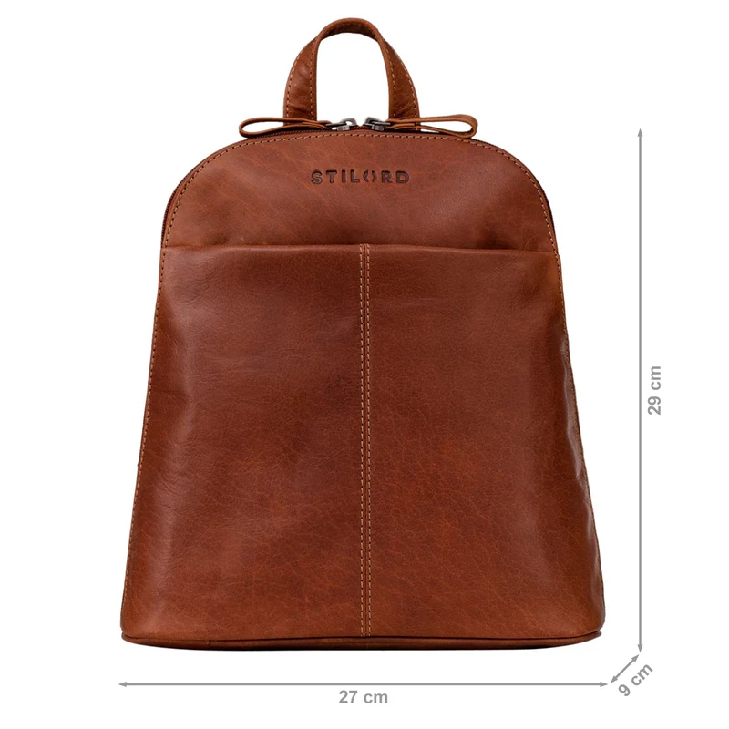 "Olivia" City Rucksack Damen Leder Rucksackhandtasche Daypack
