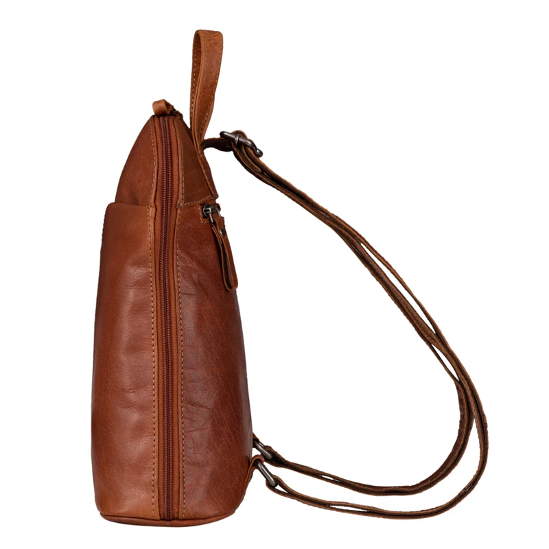 "Olivia" City Rucksack Damen Leder Rucksackhandtasche Daypack