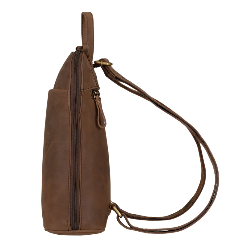 "Olivia" City Rucksack Damen Leder Rucksackhandtasche Daypack