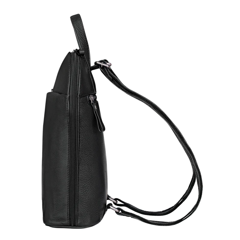 "Olivia" City Rucksack Damen Leder Rucksackhandtasche Daypack