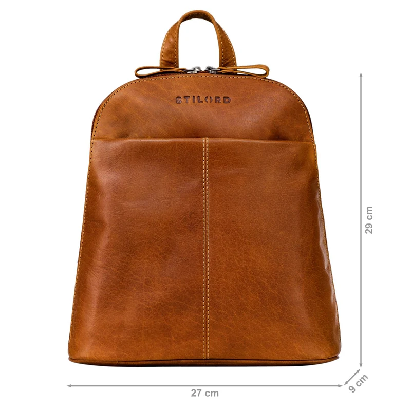 "Olivia" City Rucksack Damen Leder Rucksackhandtasche Daypack