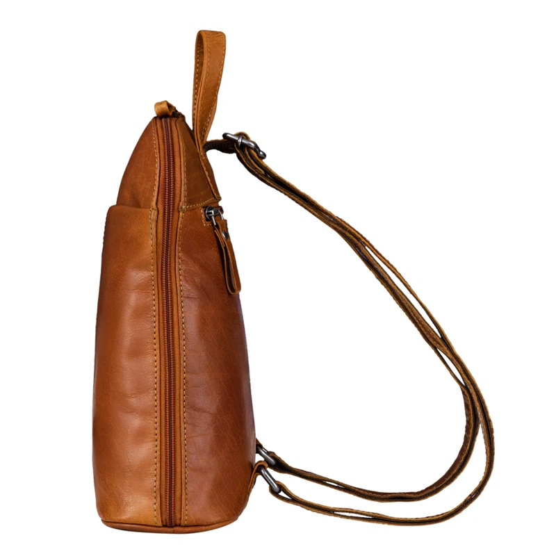 "Olivia" City Rucksack Damen Leder Rucksackhandtasche Daypack