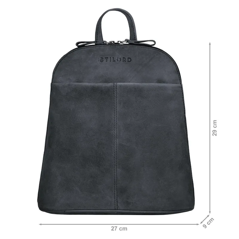 "Olivia" City Rucksack Damen Leder Rucksackhandtasche Daypack