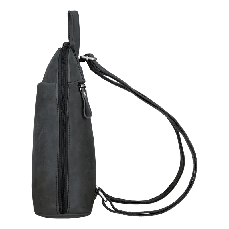 "Olivia" City Rucksack Damen Leder Rucksackhandtasche Daypack
