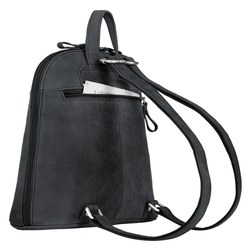 "Olivia" City Rucksack Damen Leder Rucksackhandtasche Daypack