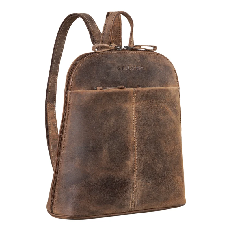 "Olivia" City Rucksack Damen Leder Rucksackhandtasche Daypack