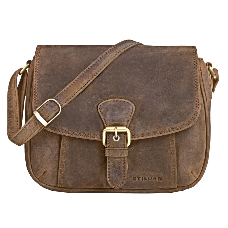 "Violeta" Leder Umhängetasche Damen Vintage
