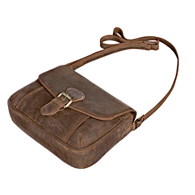 "Violeta" Leder Umhängetasche Damen Vintage