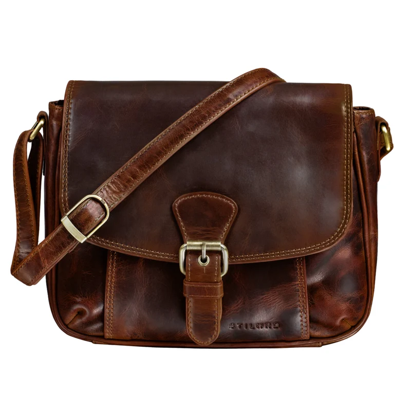 "Violeta" Leder Umhängetasche Damen Vintage