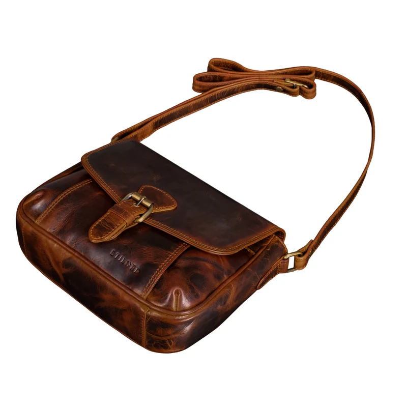 "Violeta" Leder Umhängetasche Damen Vintage