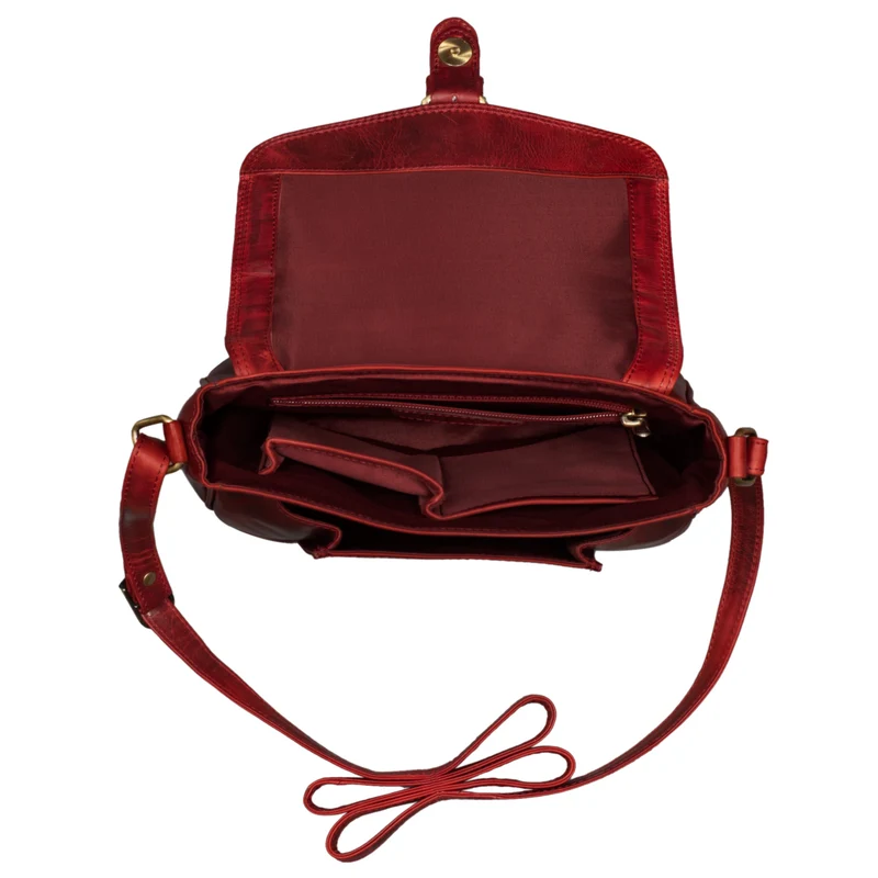 "Violeta" Leder Umhängetasche Damen Vintage