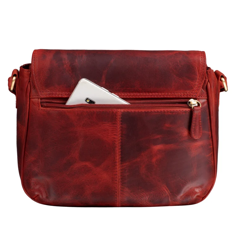"Violeta" Leder Umhängetasche Damen Vintage