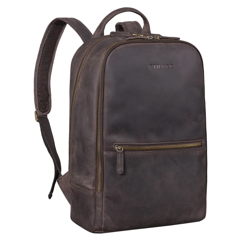 "Kellis" Vintage Lederrucksack Groß Herren Damen 15 Zoll Laptop Echtleder