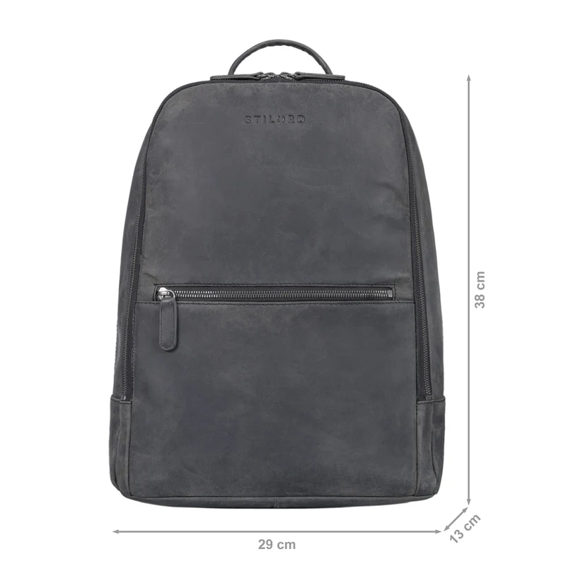 "Kellis" Vintage Lederrucksack Groß Herren Damen 15 Zoll Laptop Echtleder