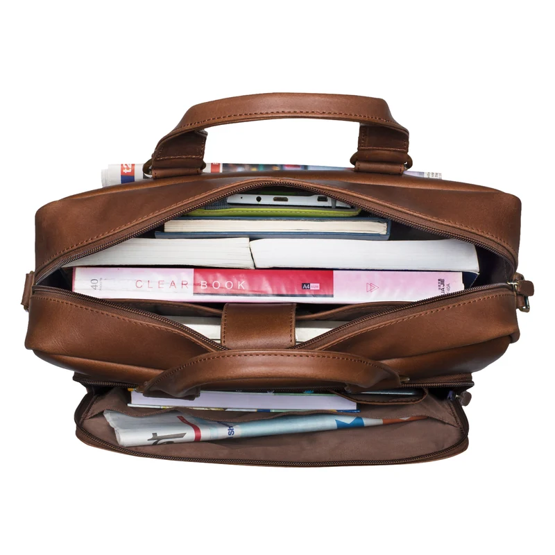 B-WARE "Joshua" Vintage Businesstasche Leder