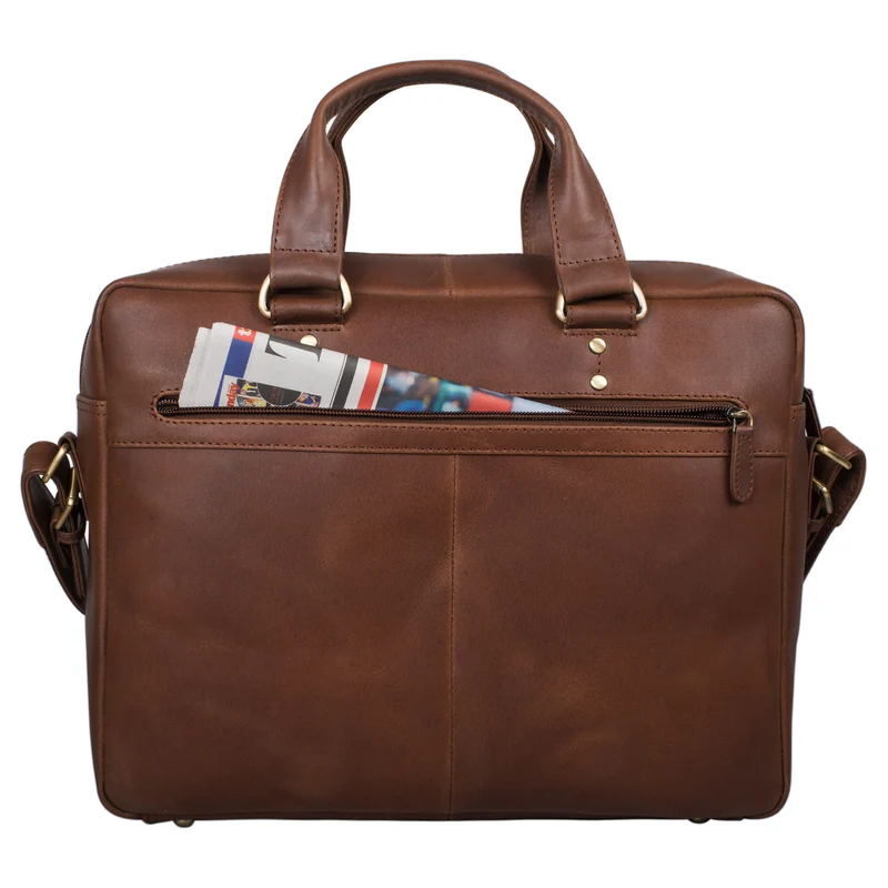 B-WARE "Joshua" Vintage Businesstasche Leder