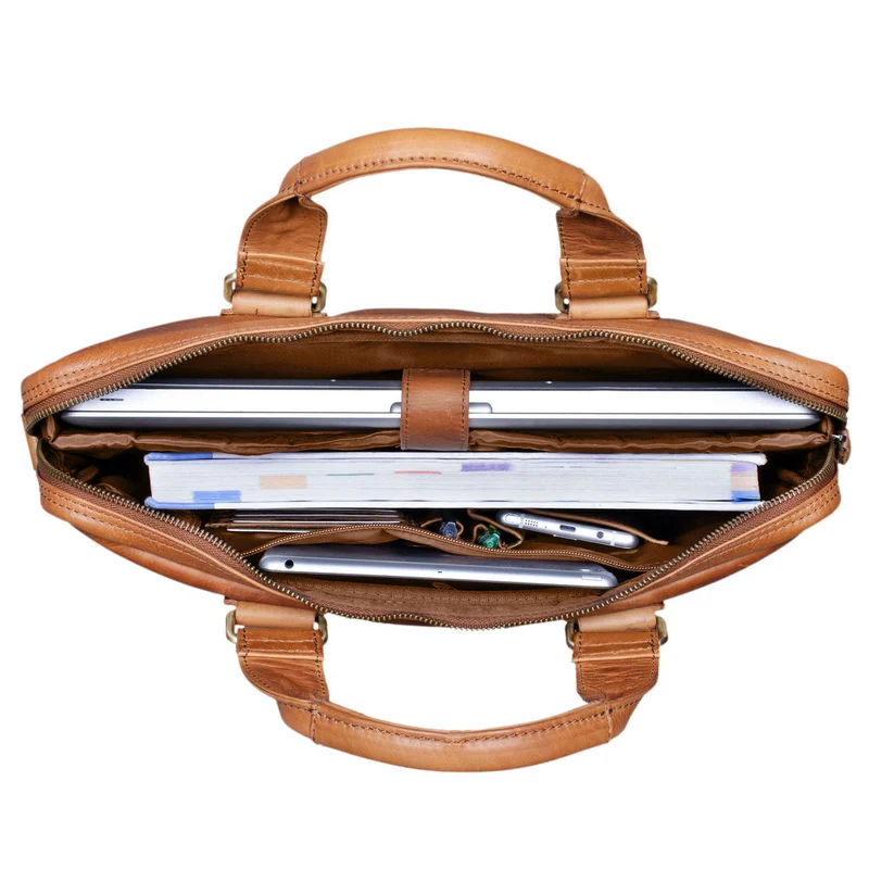 B-WARE "Andrew" Vintage Business Ledertasche