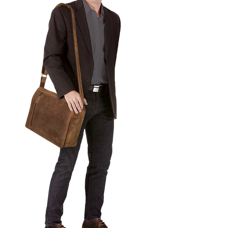 B-WARE "Noah" Vintage Umhängetasche Leder