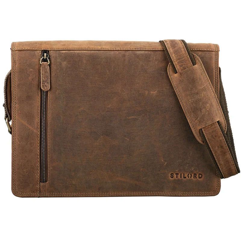 B-WARE "Noah" Vintage Umhängetasche Leder