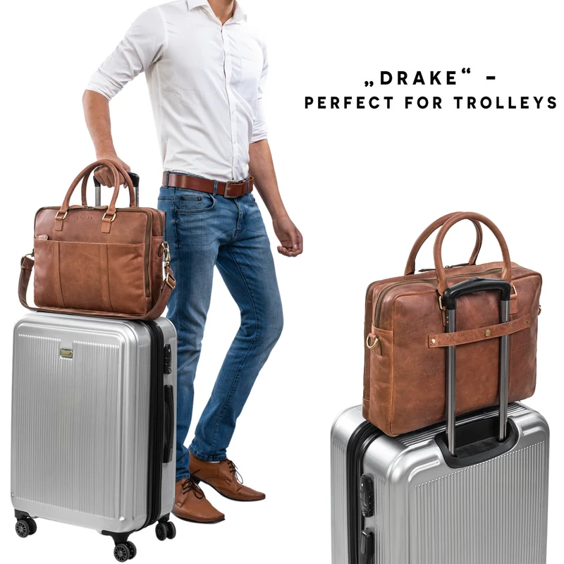 "Drake" Businesstasche Leder Groß