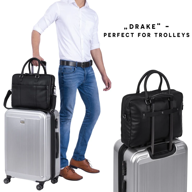 "Drake" Businesstasche Leder Groß