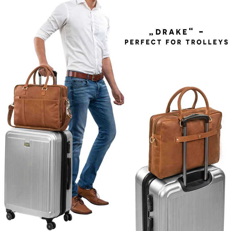 "Drake" Businesstasche Leder Groß