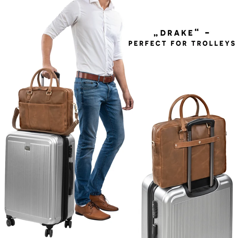 "Drake" Businesstasche Leder Groß